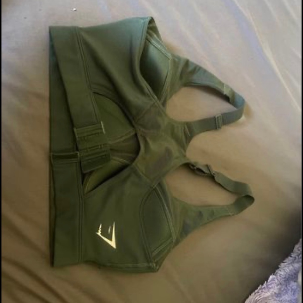 Gymshark Olive Green Sports Bra